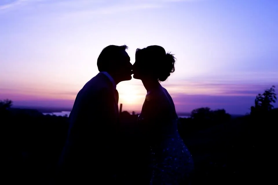 Wedding kiss