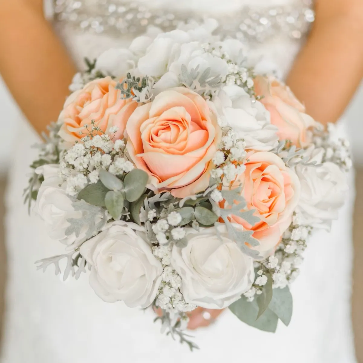 Romantic bridal hairstyle